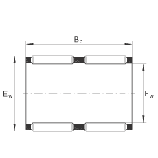 滾針及保持架組件 K80X88X40-ZW, 根據(jù) DIN 5405-1/ ISO 3030 標準，雙列