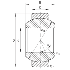 關節(jié)軸承 GE6-FO, 根據(jù) DIN ISO 12 240-1 標準，需維護
