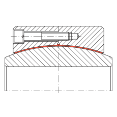 大的關(guān)節(jié)軸承 GE400-DW-2RS2, 根據(jù) DIN ISO 12 240-1 標(biāo)準(zhǔn), 免維護(hù)，兩側(cè)密封