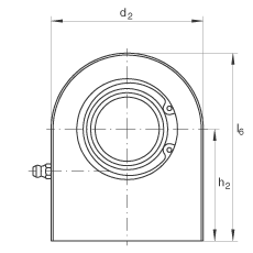 液壓桿端軸承 GF45-DO, 根據(jù) DIN ISO 12 240-4 標(biāo)準(zhǔn)，帶焊接面，需維護(hù)