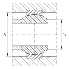 關節(jié)軸承 GE6-FO, 根據(jù) DIN ISO 12 240-1 標準，需維護