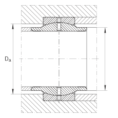 關(guān)節(jié)軸承 GE20-LO, 根據(jù) DIN ISO 12 240-1 標(biāo)準(zhǔn)，需維護(hù)