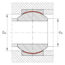 關(guān)節(jié)軸承 GE12-PW, 根據(jù) DIN ISO 12 240-1 標(biāo)準(zhǔn)，尺寸系列 K，免維護(hù)