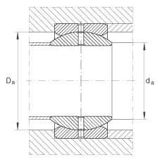 關節(jié)軸承 GE31-ZO, 根據(jù) DIN ISO 12 240-1 標準，英制尺寸，需維護